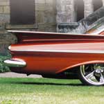 <strong>'59 Chevy Bel Air Gatefold Back</strong> - Photoshop, Quark; print size 22 by 10
