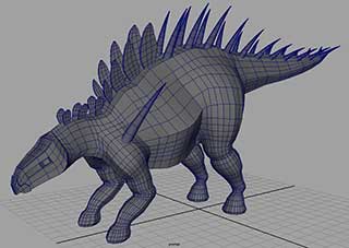 Kentrosaurus base mesh 1