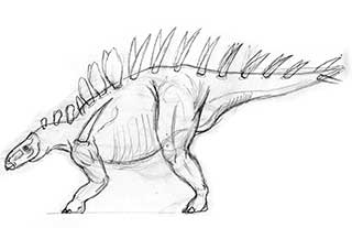 Kentrosaurus initial sketch